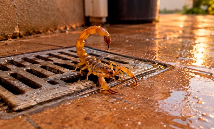 Por que os escorpiões aparecem mais no calor (e como se preparar)